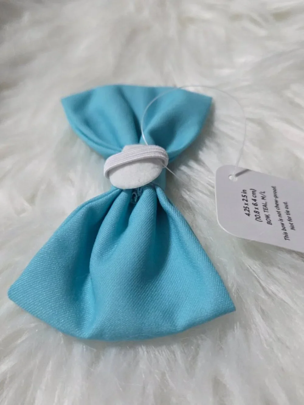Frisco Light Blue Dog Collar Bow